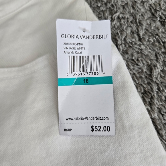 Gloria Vanderbill All Around Slimming Effect AMANDA CAPRI. White. Size 16. New. - Picture 10 of 11